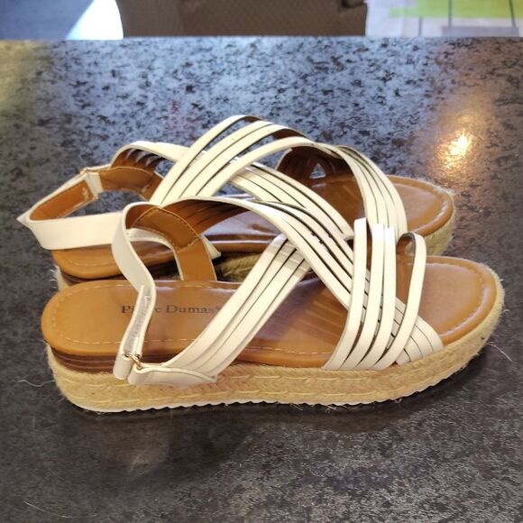 Pierre Dumas White Espadrille Sandals - Picture 3 of 6